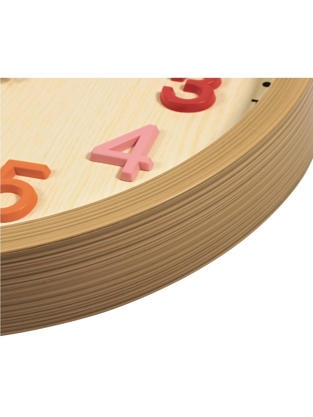 Foxtop 12" Silent Kids Wall Clock Colorful 3D Numbers Playroom Classroom NEW⁠ - Picture 12 of 16